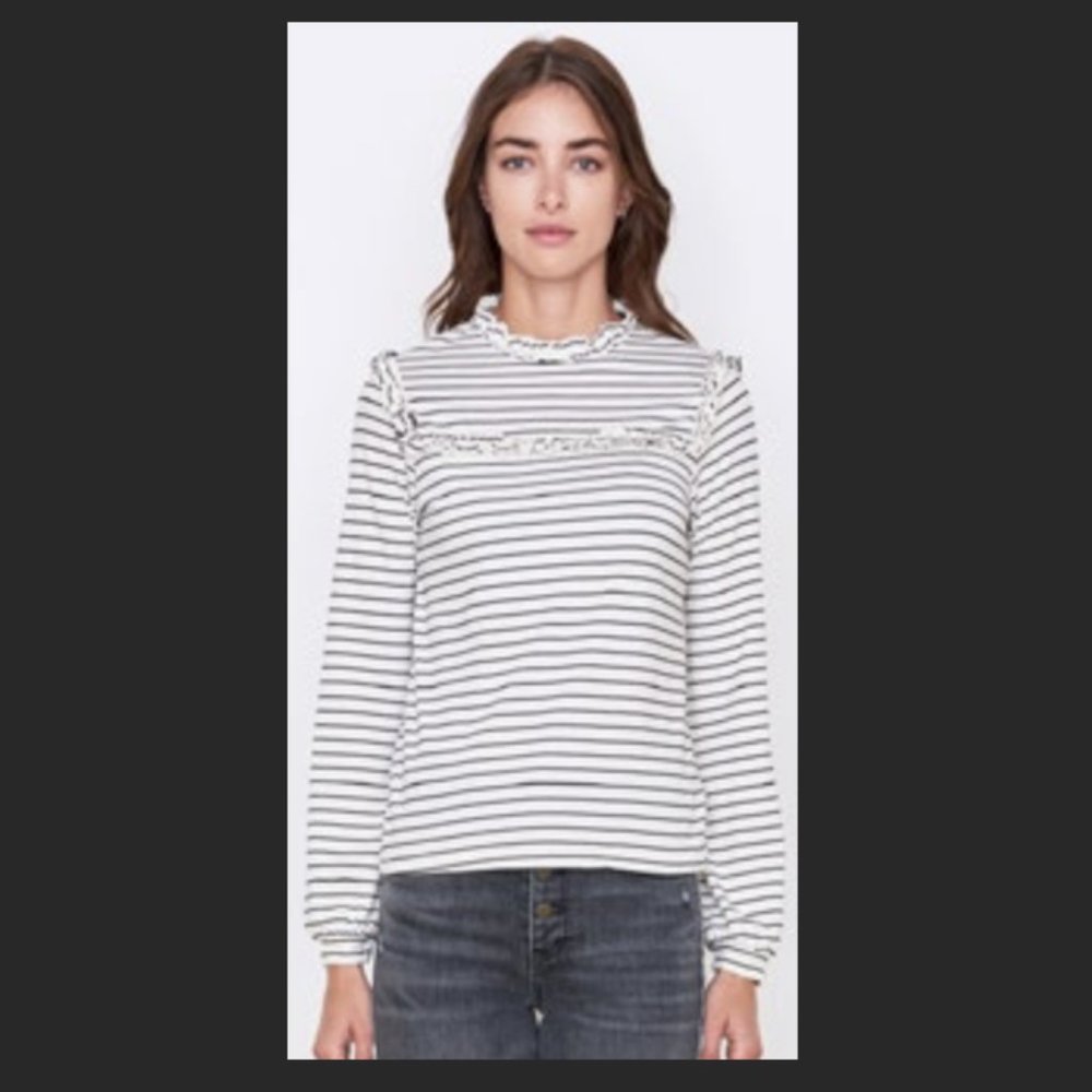 Sundry Size 1 Ruffle Bib Top